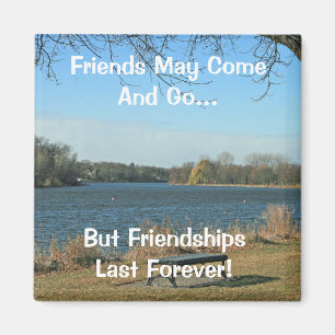 Freunde können kommen und gehen magnet