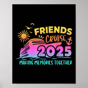 Freunde Kreuzfahrt Squad Erinnerungen Sommertreffe Poster