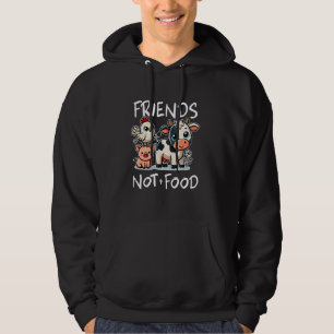 Freunde nicht Essen Funny Vegan Vegetarian Niedlic Hoodie