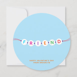 Freunde niedliche Freundschaft Armband Blue Valent Karte