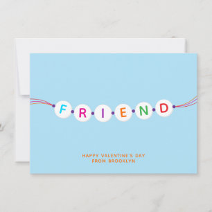 Freunde niedliche Freundschaft Armband Blue Valent Karte