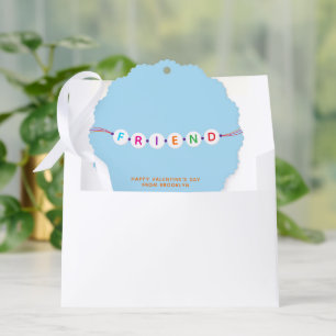 Freunde niedliche Freundschaft Armband Blue Valent Ornament Karte