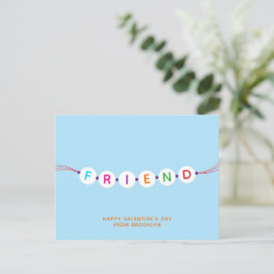 Freunde niedliche Freundschaft Armband Blue Valent Postkarte