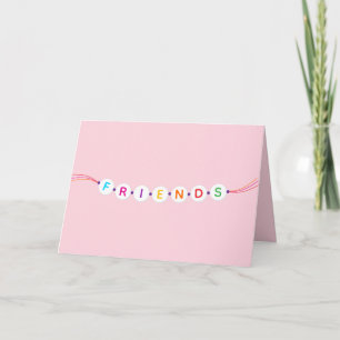 Freunde niedliche Freundschaft Armband pink Valent Einladung
