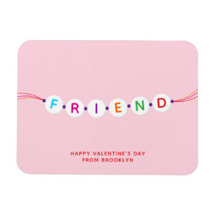 Freunde niedliche Freundschaft Armband pink Valent Magnet