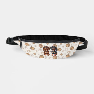 Freunde niedlicher Dackeln Bauchtasche