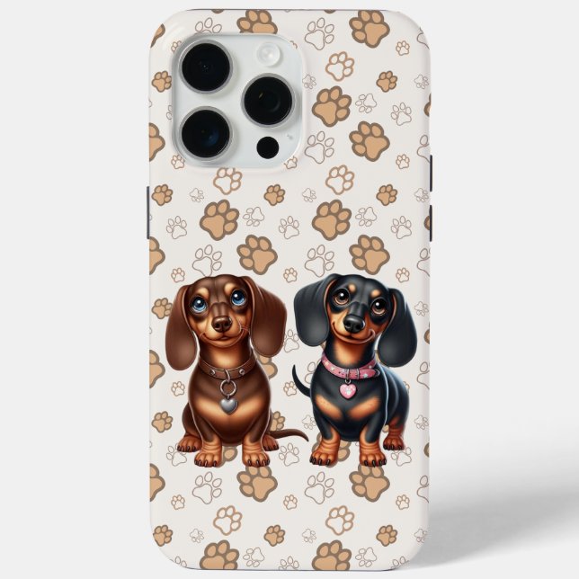 Freunde niedlicher Dackeln Case-Mate iPhone Hülle (Rückseite)