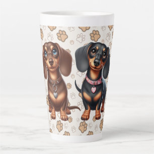 Freunde niedlicher Dackeln Milchtasse