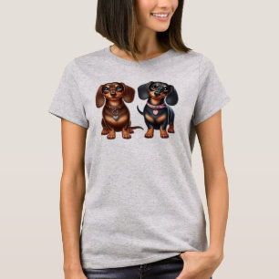 Freunde niedlicher Dackeln T-Shirt