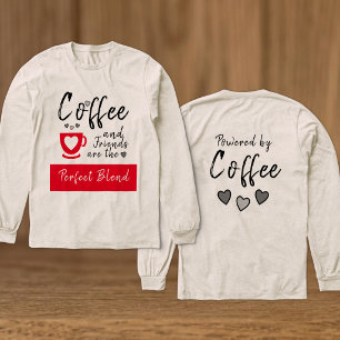 Freunde perfekte Mischung roter Kaffee Tri-Blend Shirt