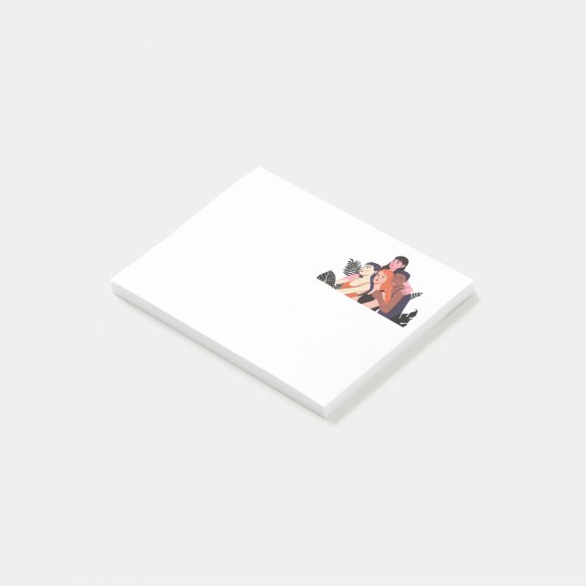 Freunde | post-it klebezettel (angewinkelt)