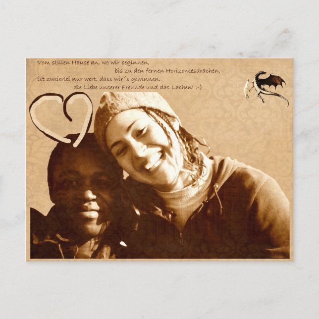 Freunde Postkarte (Vorderseite)