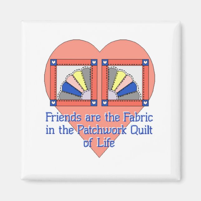 Freunde Quilt Pattern Magnet (Vorne)