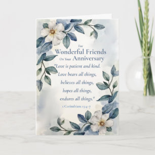 Freunde Religiöser Hochzeitstag Schrift Liebe Karte