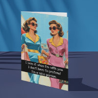 Freunde Sarcastic Retro 50er Hausfrau