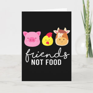 Freunde Schwein Huhn Kuh Keine Lebensmittel Bio Ge Karte