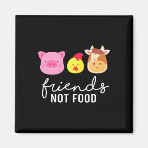 Freunde Schwein Huhn Kuh Keine Lebensmittel Bio Ge Magnet