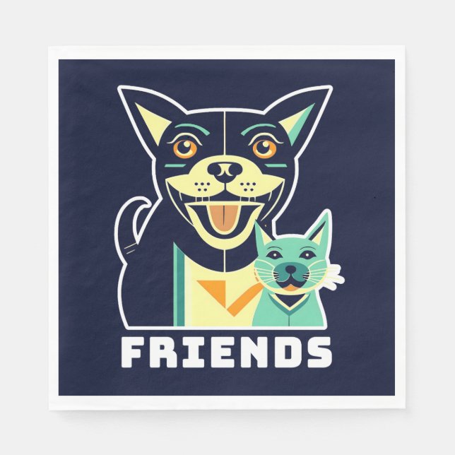 Freunde Serviette (Vorderseite)