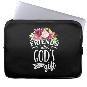 Freunde sind das beste Geschenk Gottes Laptopschutzhülle