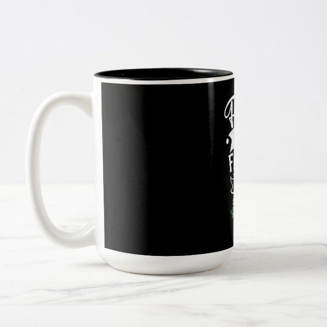 Freunde sind die Familie, die wir wählen Zweifarbige Tasse (Links)