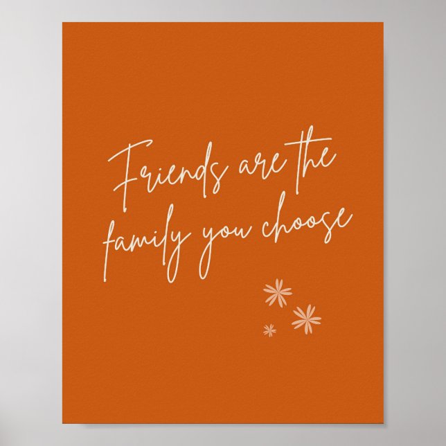 Freunde sind ein gutes Familienangebot Poster (Vorne)