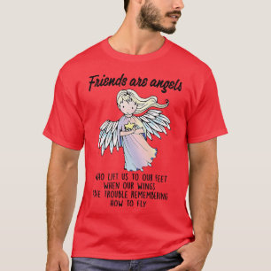 Freunde sind Engel, die uns die besten Freunde BES T-Shirt