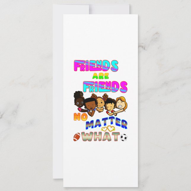 Freunde sind Freunde, egal was (Vorderseite)