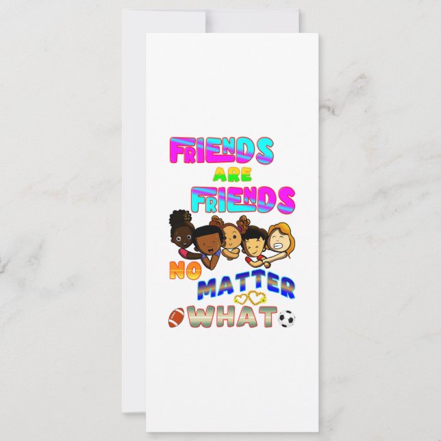 Freunde sind Freunde, egal was Ankündigung (Vorderseite)
