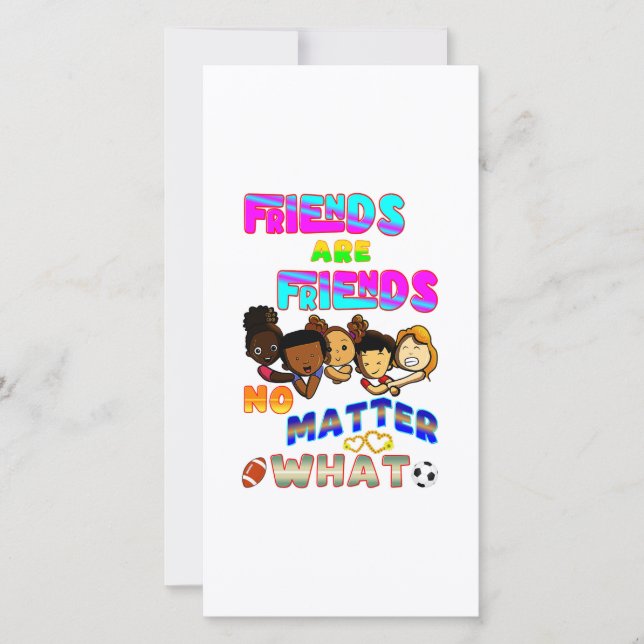 Freunde sind Freunde, egal was Ankündigung (Vorderseite)