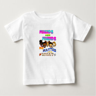 Freunde sind Freunde, egal was Baby T-shirt