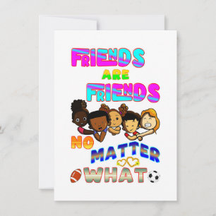 Freunde sind Freunde, egal was passiert Feiertagskarte