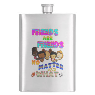 Freunde sind Freunde, egal was passiert Flachmann