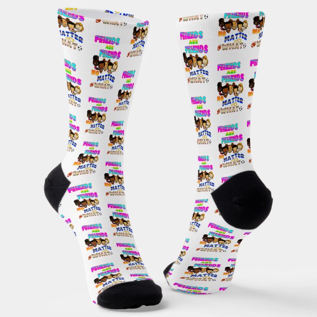 Freunde sind Freunde, egal was passiert Socken (Gewinkelt)