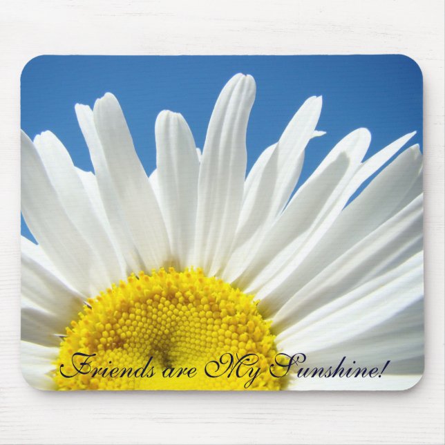 Freunde sind mein Sonnenschein! Kunstmousepads Wei Mousepad (Vorne)