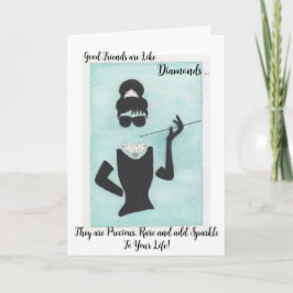 Freunde sind wie Diamanten Karte