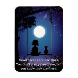 Freunde sind wie Star3" x 4" Flexible Foto Magnet
