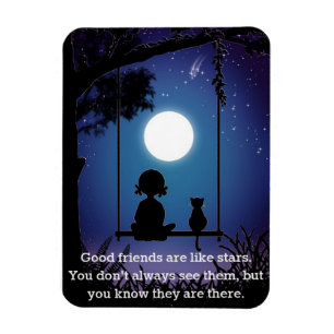 Freunde sind wie Star3" x 4" Flexible Foto Magnet