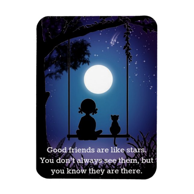 Freunde sind wie Star3" x 4" Flexible Foto Magnet (Vertikal)