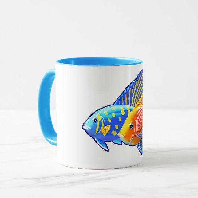 Freunde süßer Fische Tasse (Vorderseite Links)