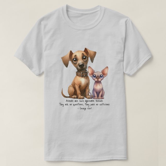 Freunde - T - Shirt Tiere (Design vorne)