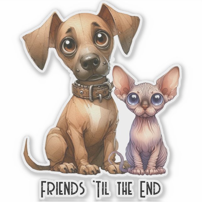 Freunde - Tiere Aufkleber (Vorderseite)