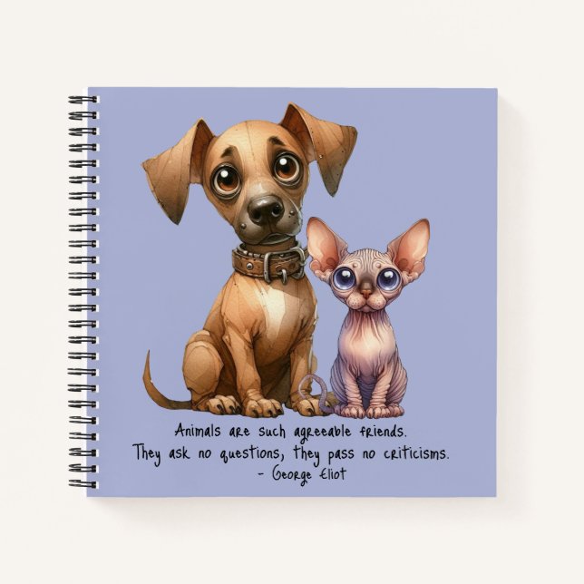 Freunde - Tiere Notizbuch (Vorderseite)