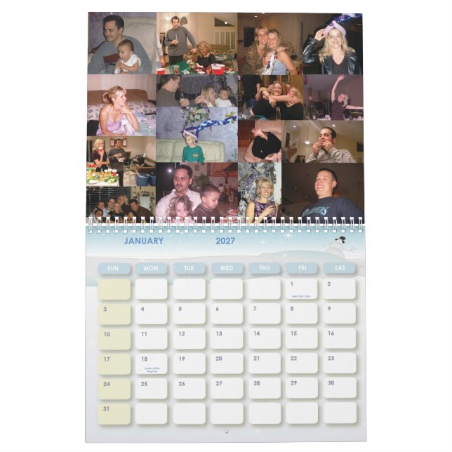 Freunde tragen 2010 ein kalender (Jan 2027)