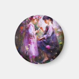 Freunde und Blume 2 Magnet