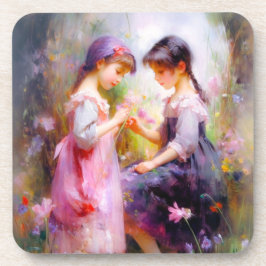 Freunde und Blume Getränkeuntersetzer