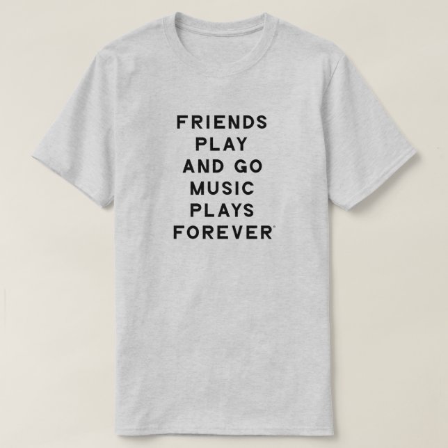 Freunde und Musikangebot Männer T - Shirt (Design vorne)