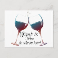 Freunde und Wein, je älter, desto besser, Weingesc