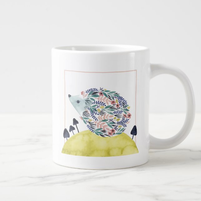 Freunde von Clementine | Folk Art Hedge Hog Jumbo-Tasse (Rechts)