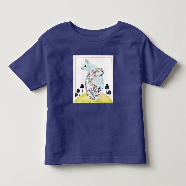 Freunde von Clementine | Volkskunsthörnchen Kleinkind T-shirt (Vorderseite)