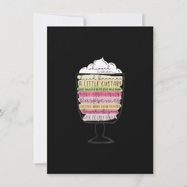 Freunde von Erntedank Rachel Trifle Friends Funny  Einladung (Vorderseite)